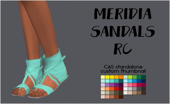 Sims 4 Meridia Sandals by Sympxls at SimsWorkshop