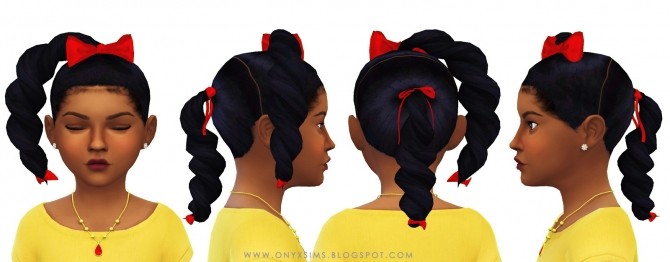 Sims 4 Shays Hair for Little Girls at Onyx Sims