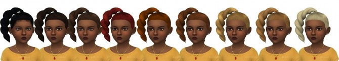 Sims 4 Shays Hair for Little Girls at Onyx Sims