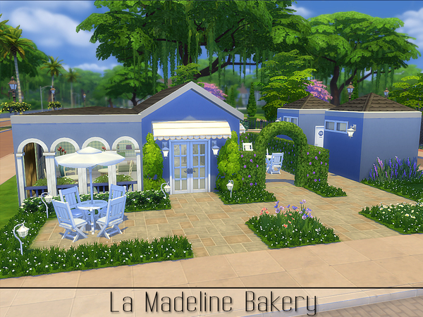 Sims 4 La Madeline Bakery by apandatam at TSR