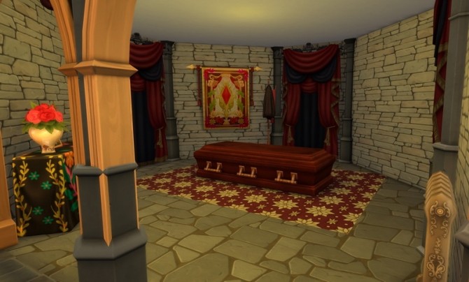 Sims 4 The Vampire Crypt No CC by Velouriah at Mod The Sims