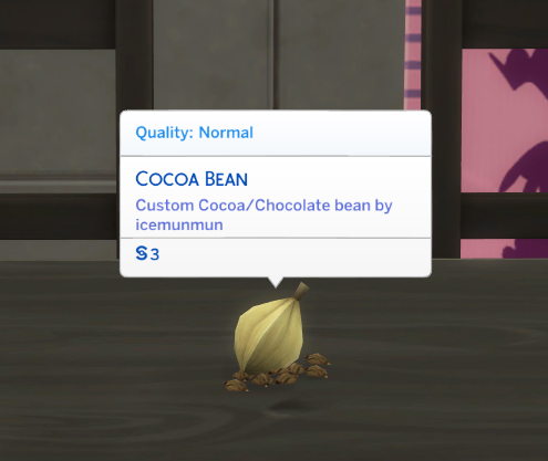 Sims 4 Harvestable Cocoa Bean + Optional Recipes by icemunmun at Mod The Sims