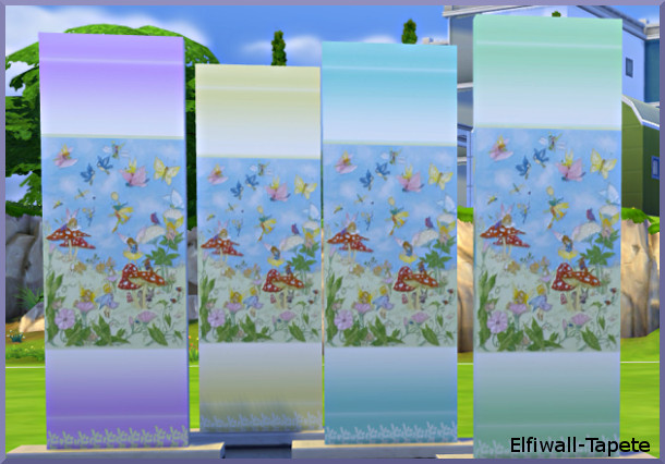 Sims 4 Elfis wallpaper by Christine1000 at Sims Marktplatz