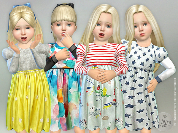 Sims 4 Toddler Dresses Collection P13 by lillka at TSR
