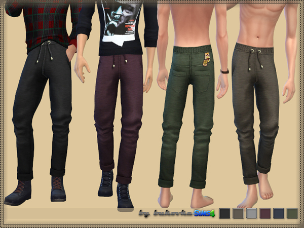 Sims 4 Pants with Ties by bukovka at TSR