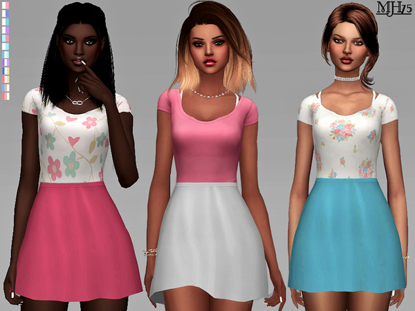 Sims 4 S4 Nuxe Dress by Margeh 75 at TSR