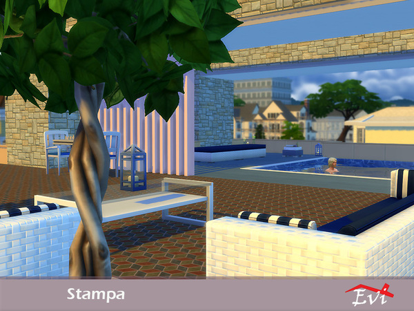 Sims 4 Stampa house by evi at TSR