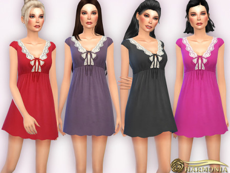 Lace-trimmed Cotton Chemise by Harmonia at TSR