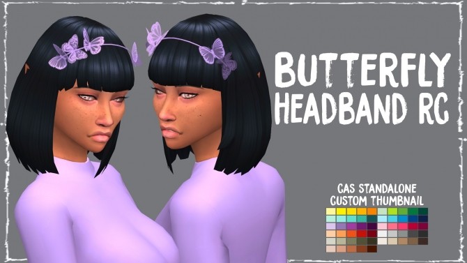 Sims 4 Butterfly Headband RC by Sympxls at SimsWorkshop