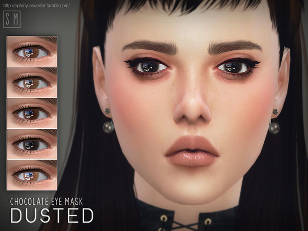 Sims 4 Dusted Chocolate Eyemask by Screaming Mustard at TSR
