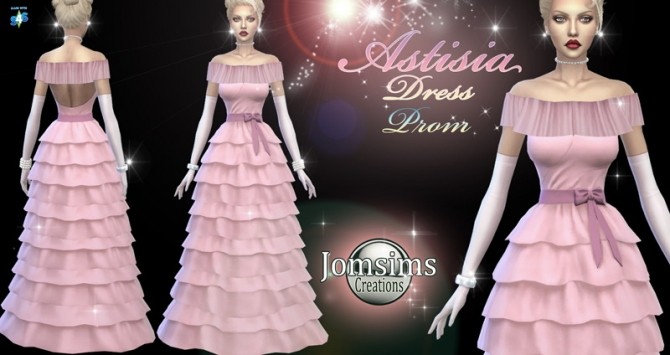 Sims 4 Astisia Dress at Jomsims Creations