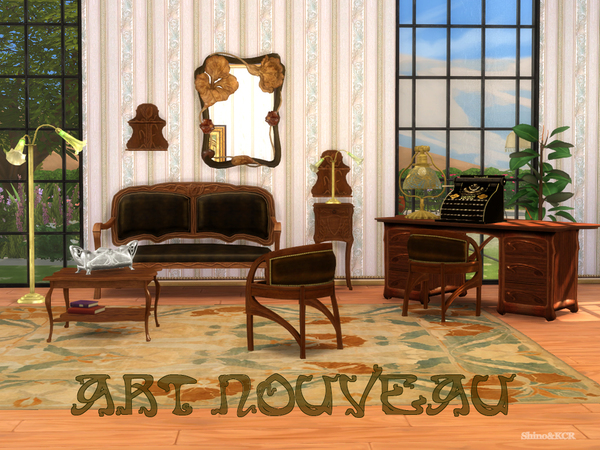Sims 4 Art Nouveau Sample by ShinoKCR at TSR