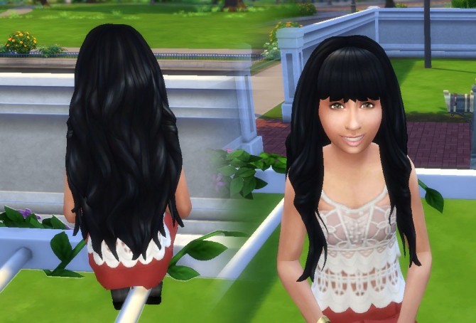 Sims 4 Emma Hair for Girls at My Stuff