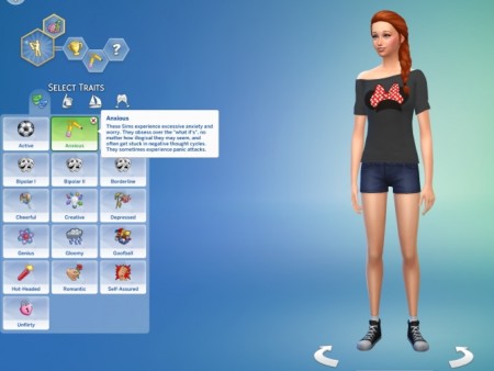 Anxious Trait (Generalized Anxiety Disorder) by skilynn at Mod The Sims