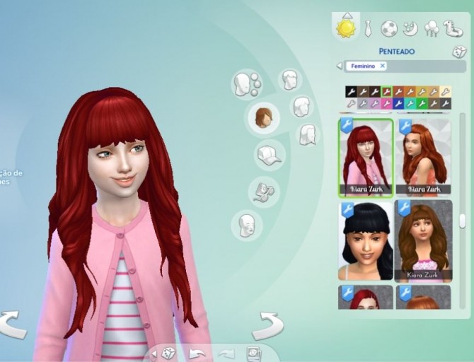 Sims 4 Emma Hair for Girls at My Stuff