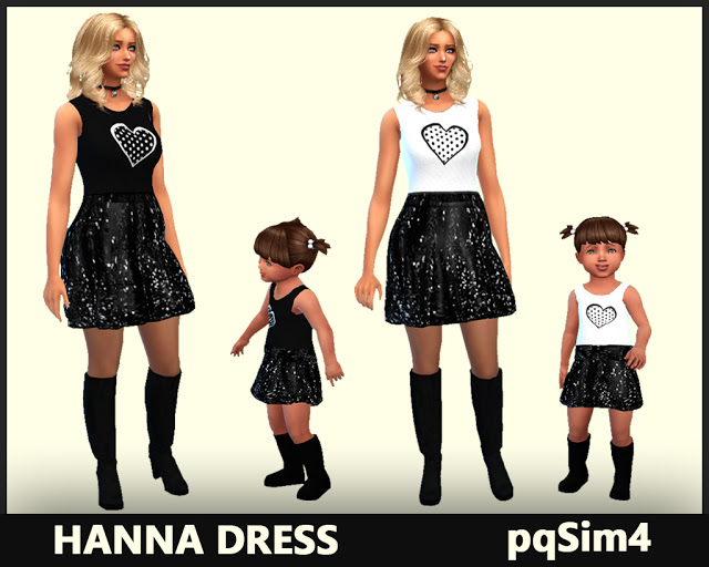Sims 4 Hanna dresses at pqSims4