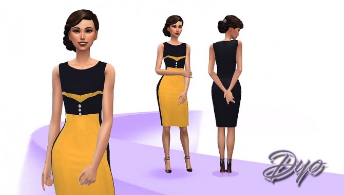 Sims 4 Elegance dress 12 by Dyokabb at Les Sims4