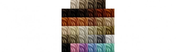 Sims 4 Obisims Roe hair recolors at Deeliteful Simmer