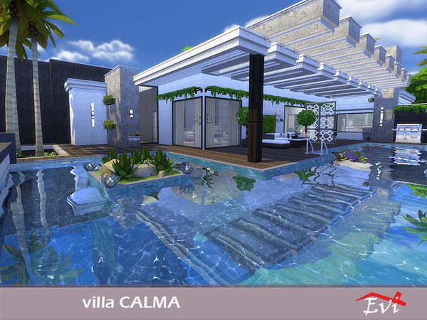 Sims 4 Villa Calma by evi at TSR