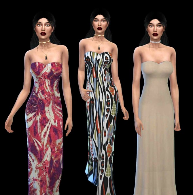 Sims 4 Nicole Dress at Leo Sims