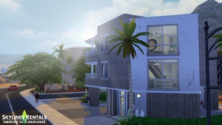Skylines Rentals (CC Free) Sims 3 to 4 Recreation by Iam4ever at Mod The Sims