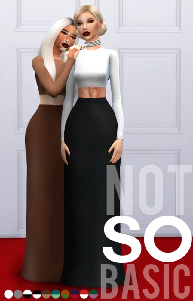 Sims 4 NOT SO BASIC DRESS at Candy Sims 4