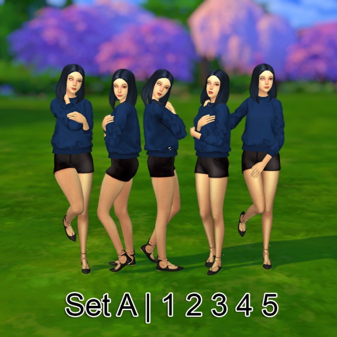 Qnie Group Pose N08 At Qvoix Escaping Reality Sims 4 Updates