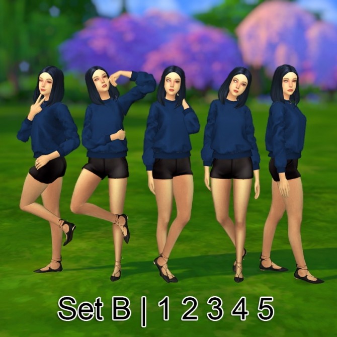 Qnie Group Pose N08 At Qvoix Escaping Reality Sims 4 Updates