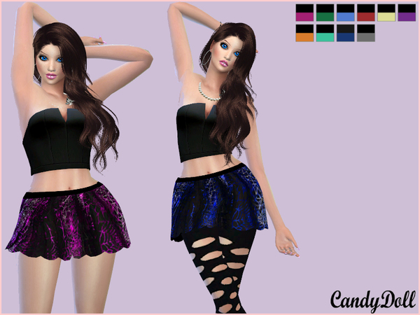 Sims 4 Scene Skirts by CandyDolluk at TSR