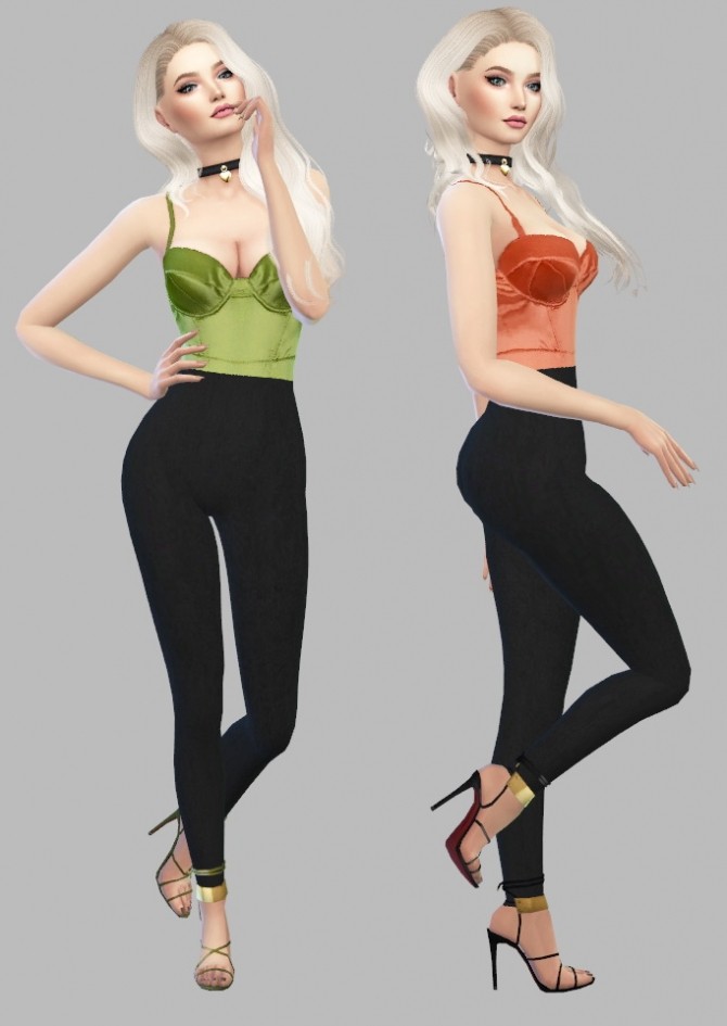Sims 4 Satin Bodysuit at Simply Simming