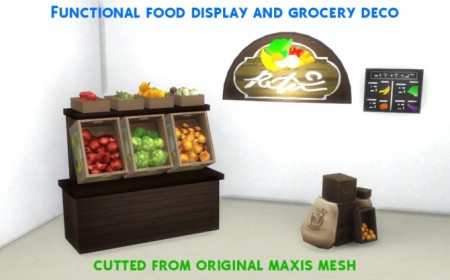 Functional Grocery Set Cutted Meshes by AlexCroft at Mod The Sims