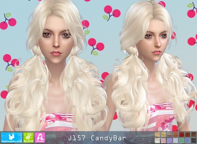 Sims 4 J157 CandyBar hair (Pay) at Newsea Sims 4