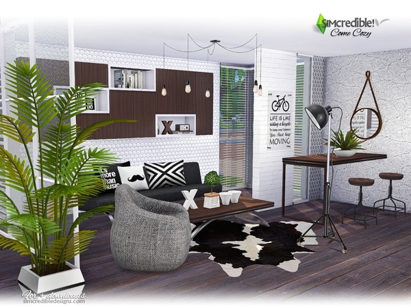 the living room cherie barber Come cozy living by simcredible! at tsr »
sims 4 updates