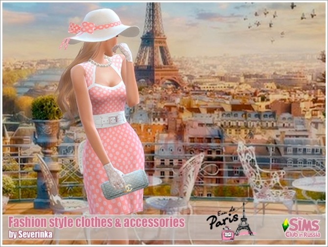 Sims 4 Fashion style clothes & accessories at Sims by Severinka