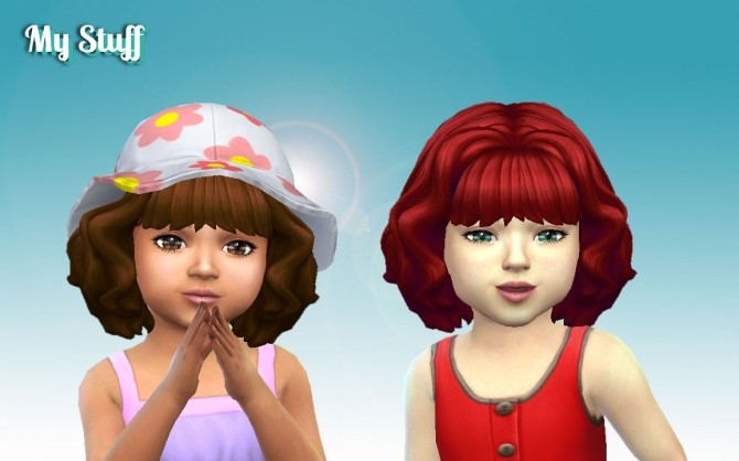 Sims 4 Bangs Wavy Hair at My Stuff