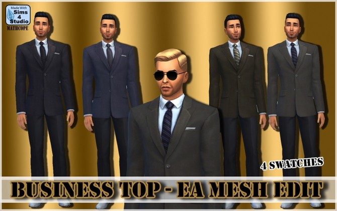 Sims 4 Business top EA mesh edit at Sims 4 Studio