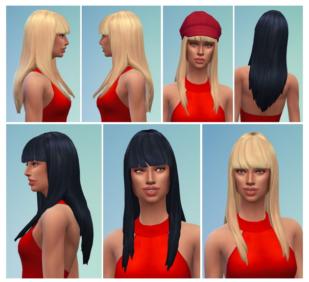 Sims 4 Open Hair with Bangs at Birksches Sims Blog