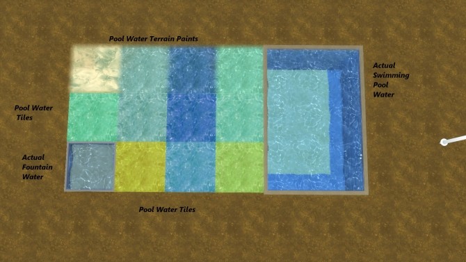 Sims 4 Water Unbound II Pool Water Floor by Snowhaze at Mod The Sims