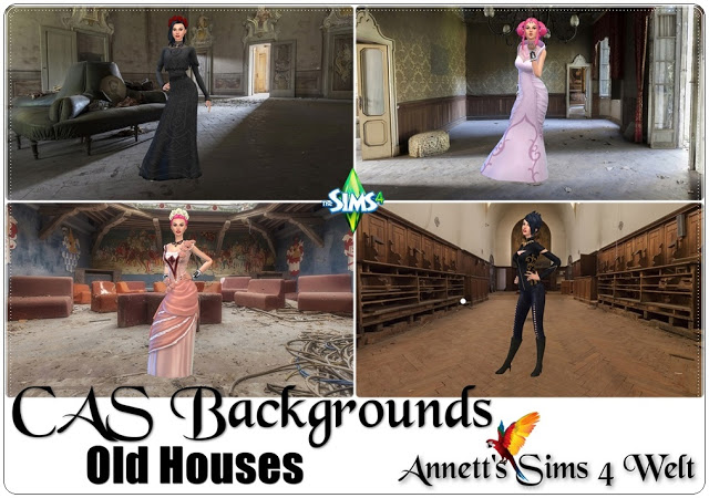 Sims 4 Old Houses CAS Backgrounds at Annett’s Sims 4 Welt