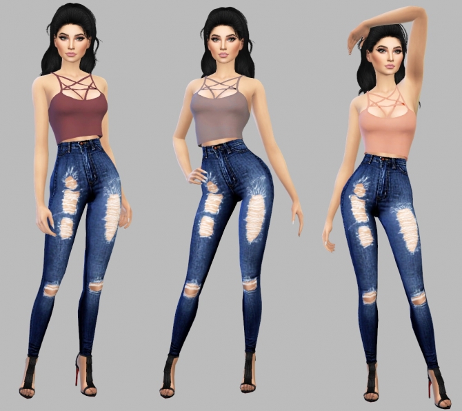 Pentagram Top at Simply Simming » Sims 4 Updates