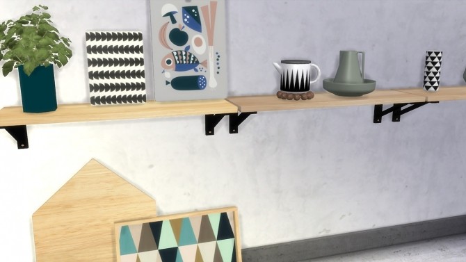 Sims 4 Ferm Living Clutters Kitchen Collection at Meinkatz Creations