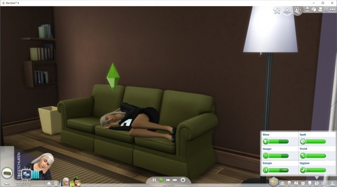 Sims 4 Power Napping on Sofas by LittleMsSam