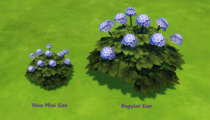 Sims 4 Perky Pastels Mini Hydrangea by Snowhaze at Mod The Sims