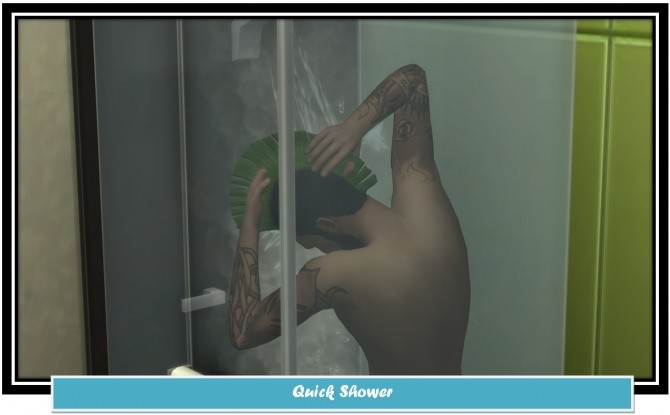 Sims 4 New Option Quick Shower by LittleMsSam