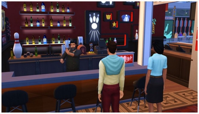 Sims 4 Howell Lanes Bowling Alley Build at SimDoughnut
