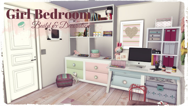 Sims 4 Girl Bedroom III at Dinha Gamer