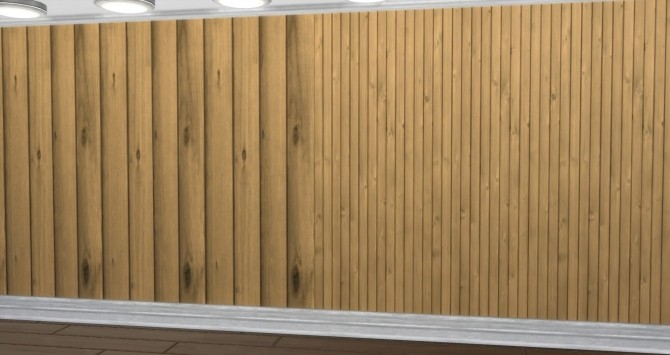 Sims 4 Wooden wall in six colors by 0 Positiv at Mod The Sims