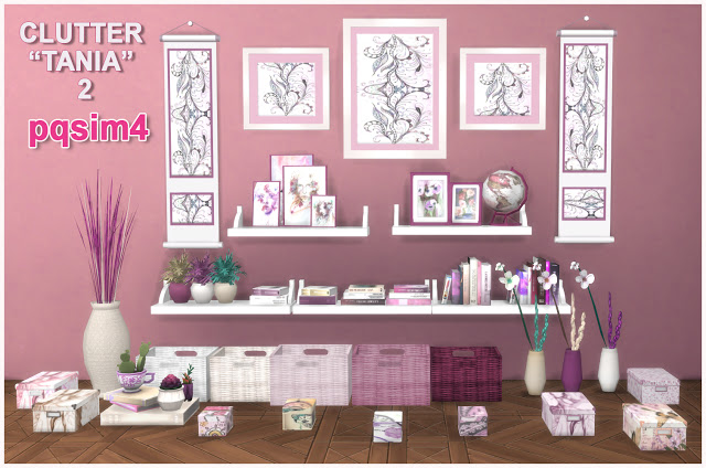 Sims 4 Clutter Tania 2 by Mary Jiménez at pqSims4