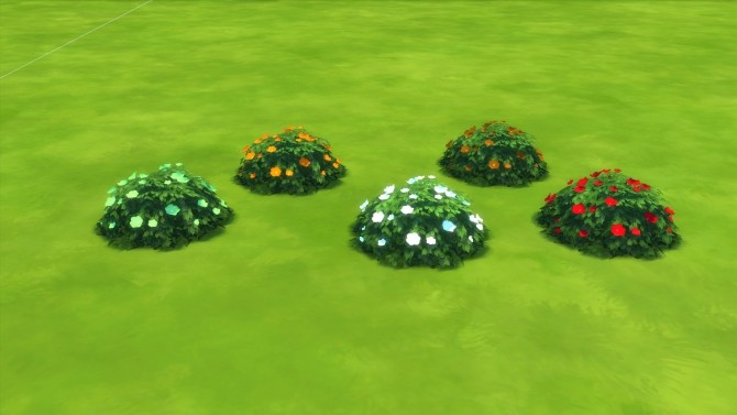 Sims 4 Recolors of Maxis perennial flowers by Fitz71000 at Mod The Sims