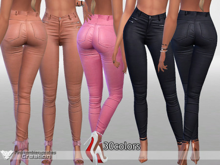 Leather Jeans by Pinkzombiecupcakes at TSR